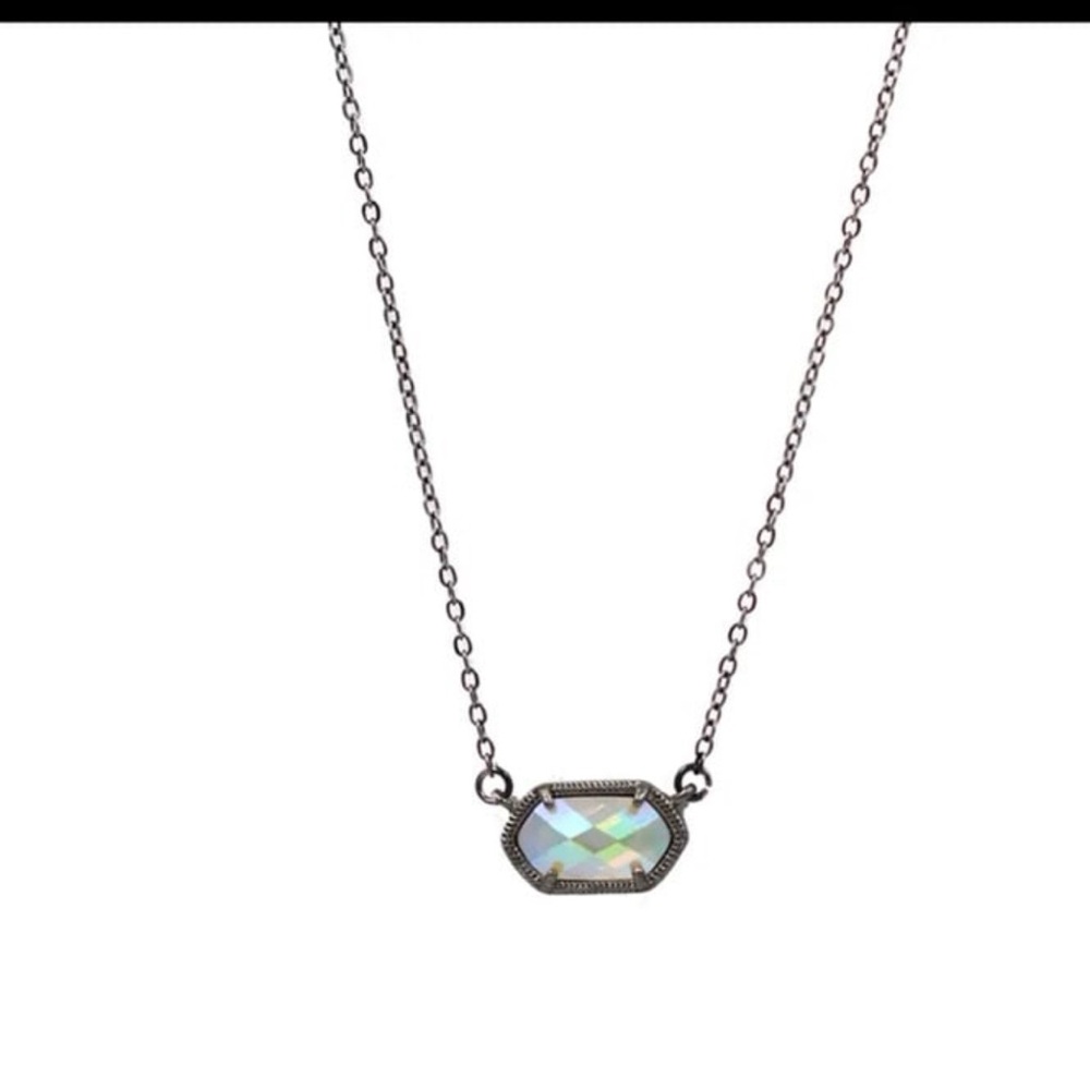 Hematite Finish Ab Swarovski Elements Necklace - image 1
